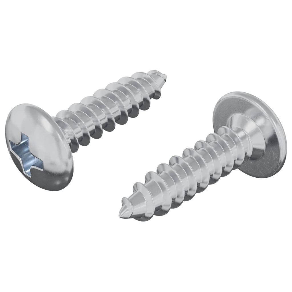 Schraube 2 Pcs Silber M4 X 16 Mm Stahl