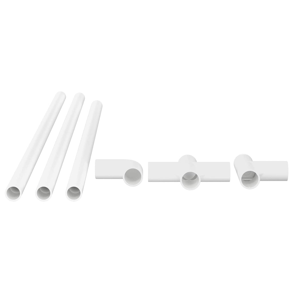 Pvc Rohr 2 Pcs Weiß 12,2 X 1,8 X 500 Mm Pp Und Pe