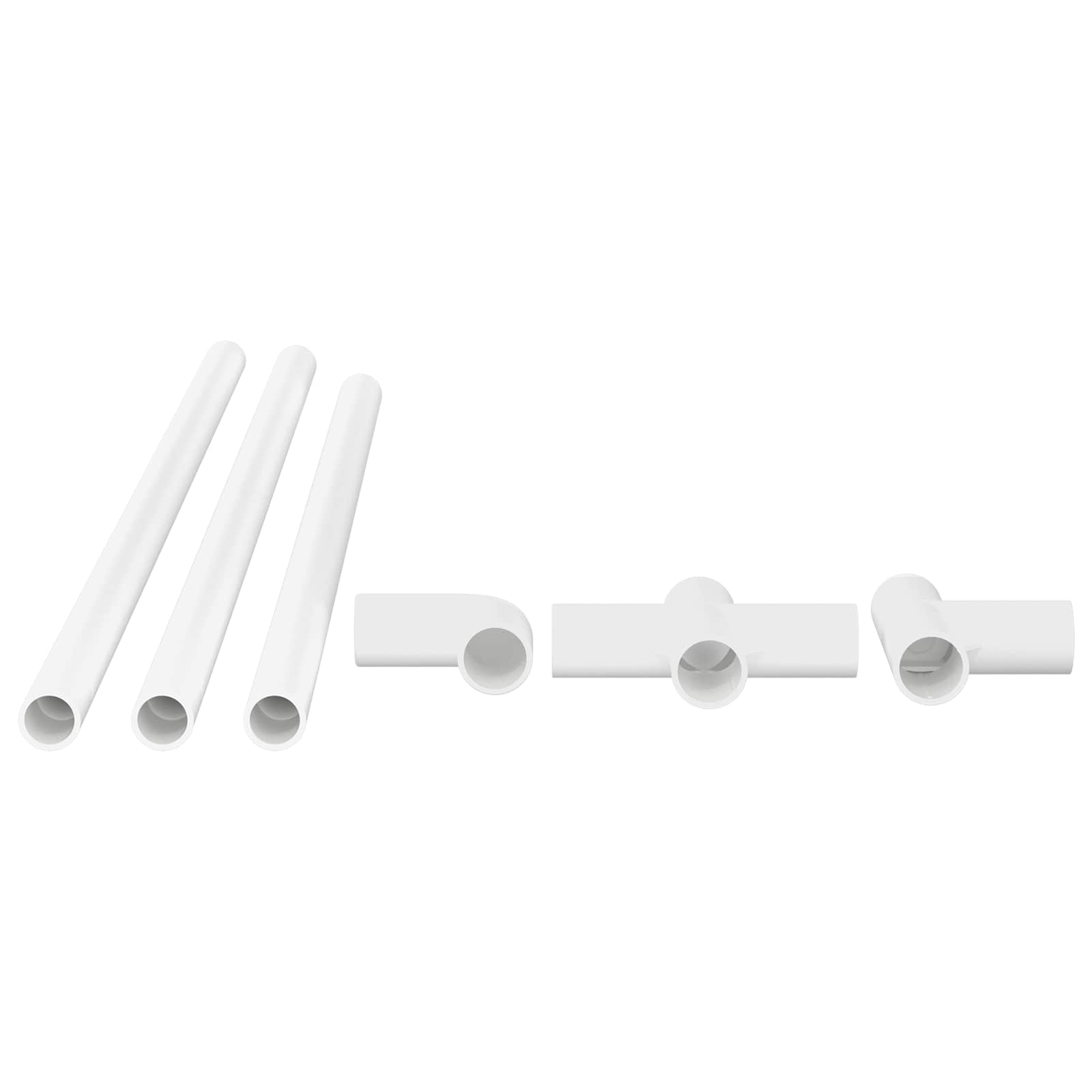 Pvc Rohr 2 Pcs Weiß 12,2 X 1,8 X 500 Mm Pp Und Pe