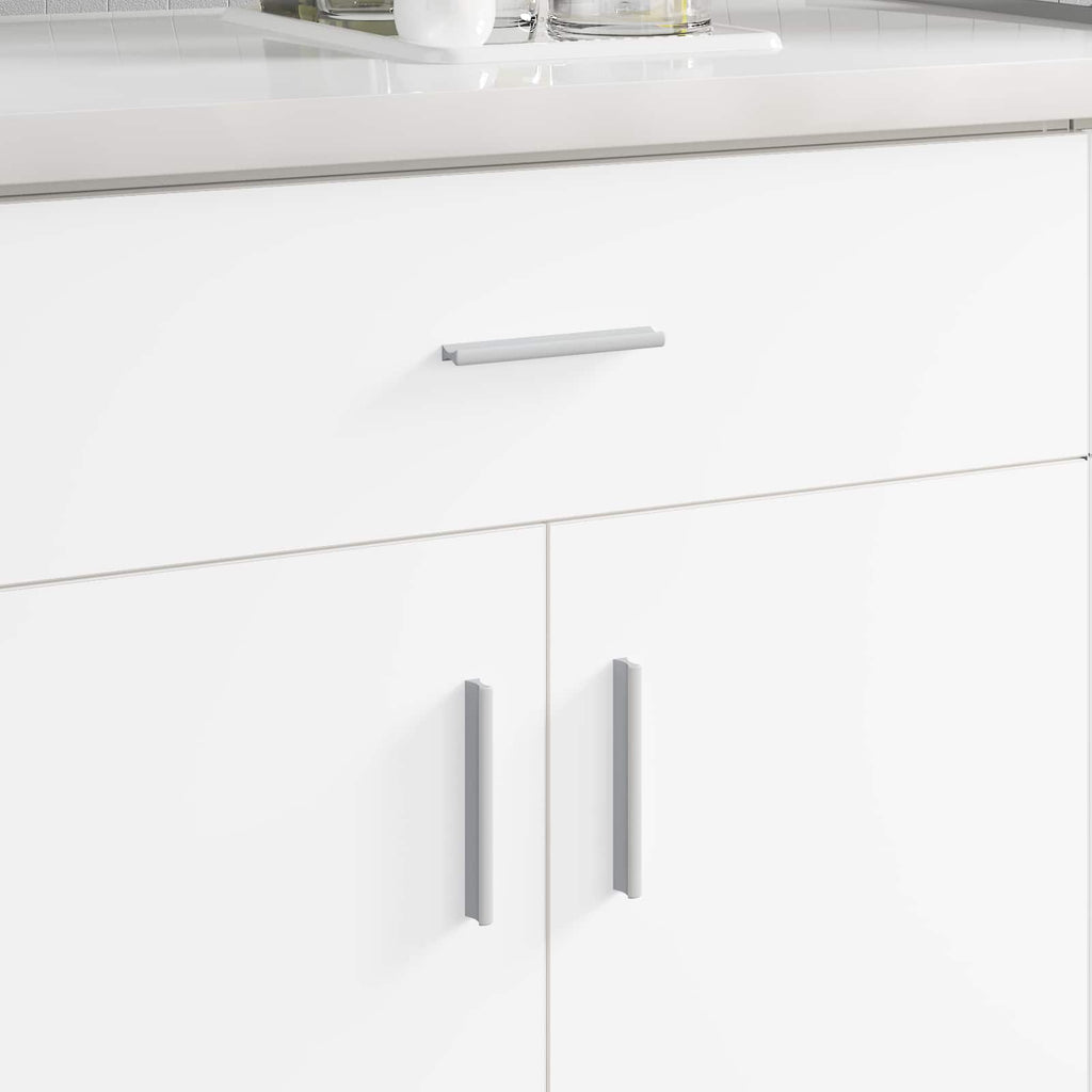 Griff Uni 2 Pcs Silber 105,7 X 7,4 X 15,5 Mm Aluminium
