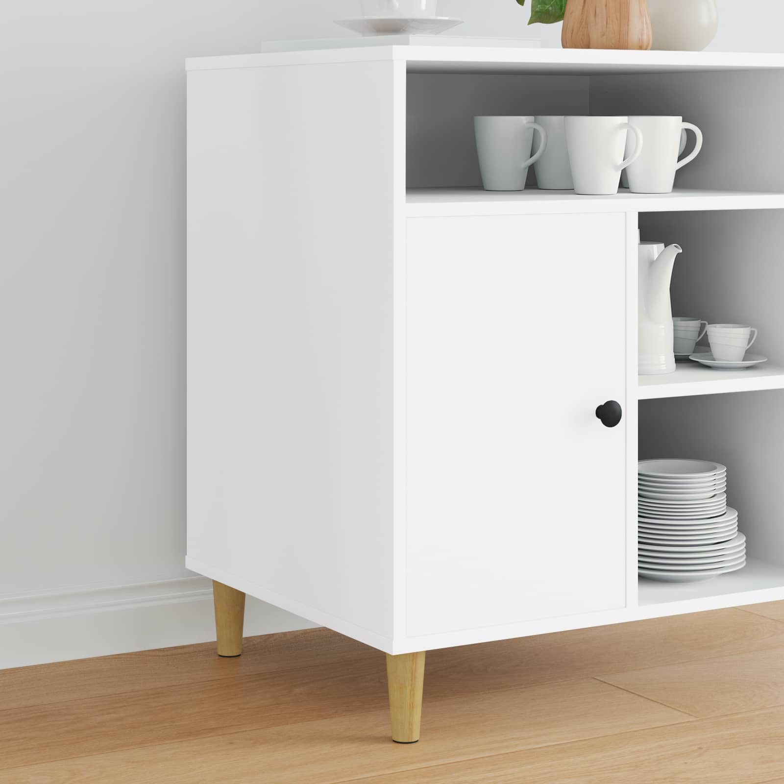 Möbelbeine 2 Pcs Braun Ø 44 X 100 Mm Massives Eukalyptus Holz