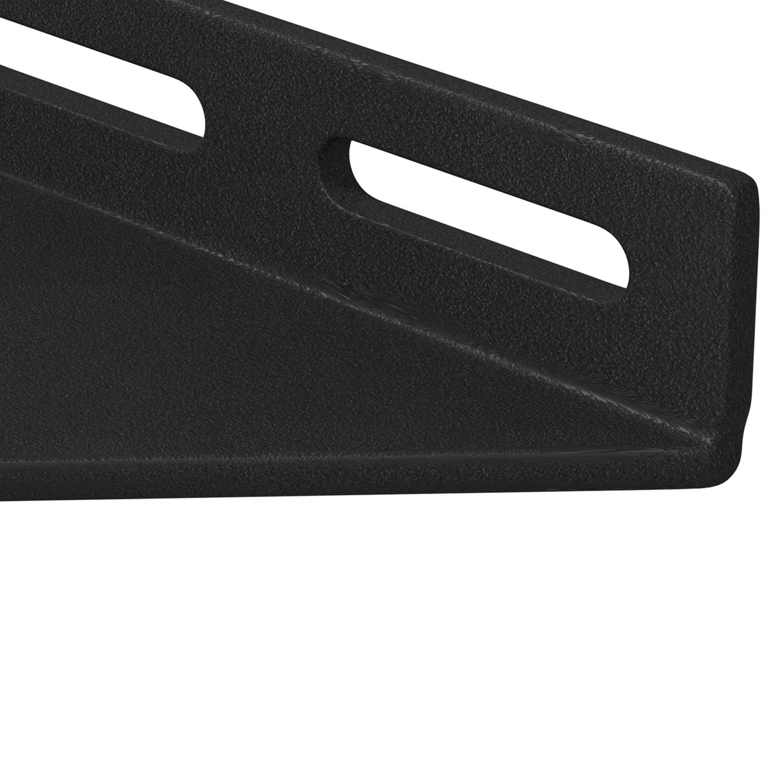Eckhalter 2 Pcs Schwarz 138,5 X 50,5 X 16 Mm Eisen