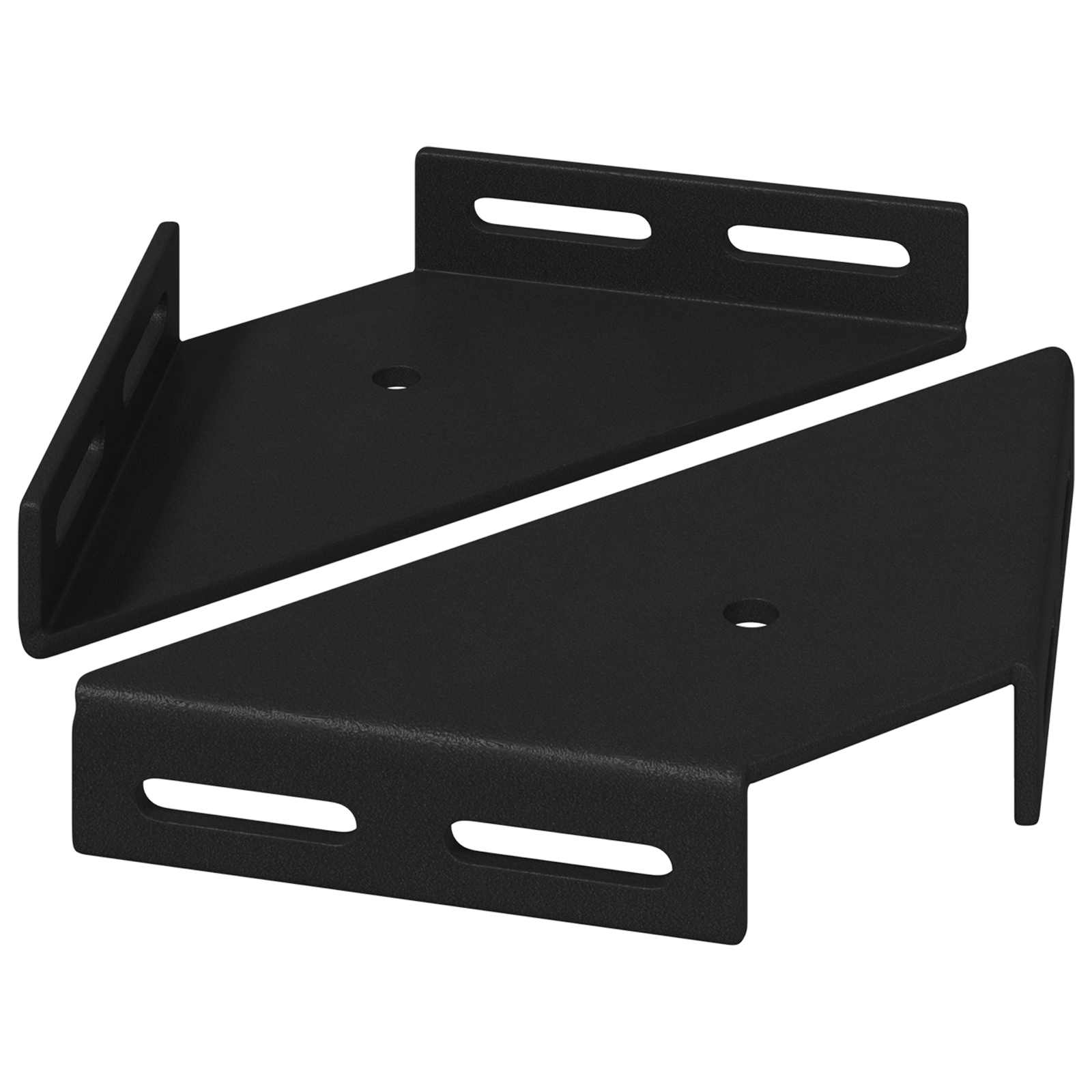 Eckhalter 2 Pcs Schwarz 138,5 X 50,5 X 16 Mm Eisen