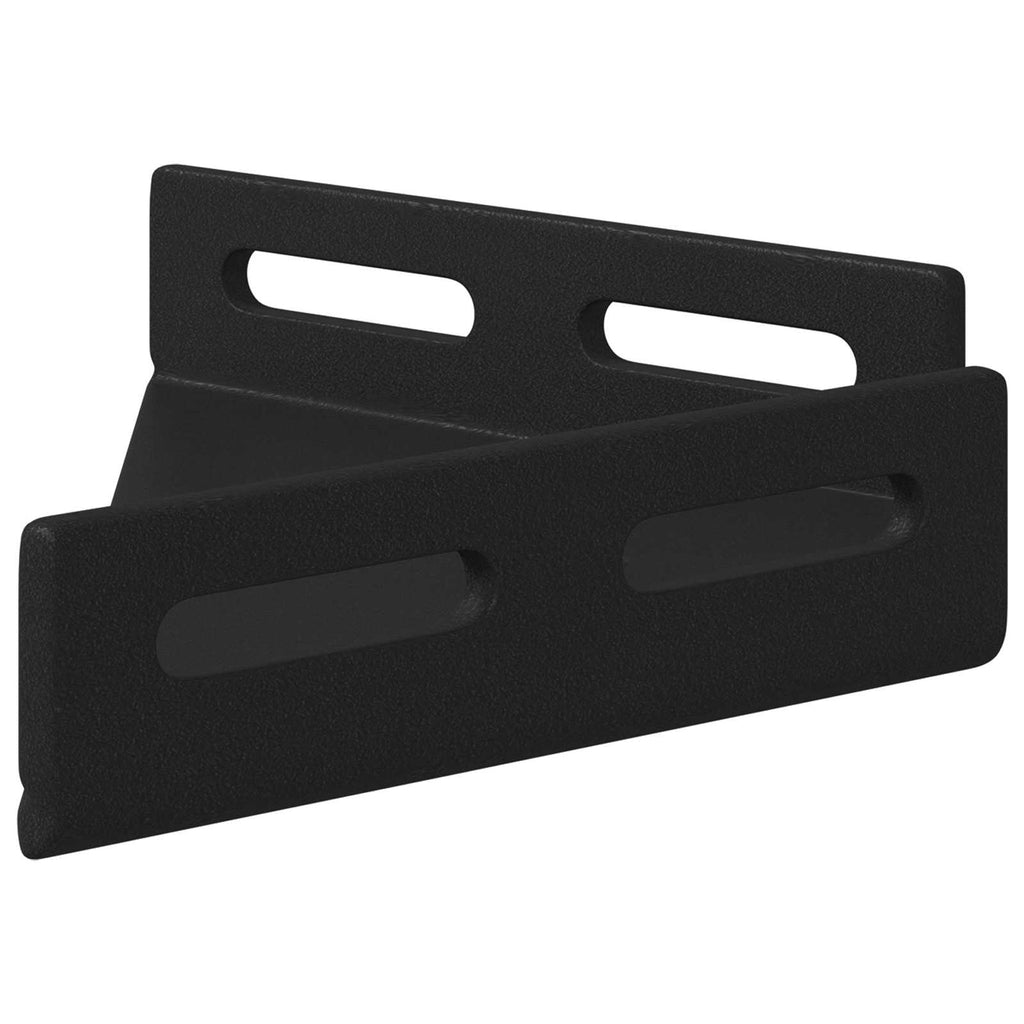 Eckhalter 2 Pcs Schwarz 138,5 X 50,5 X 16 Mm Eisen