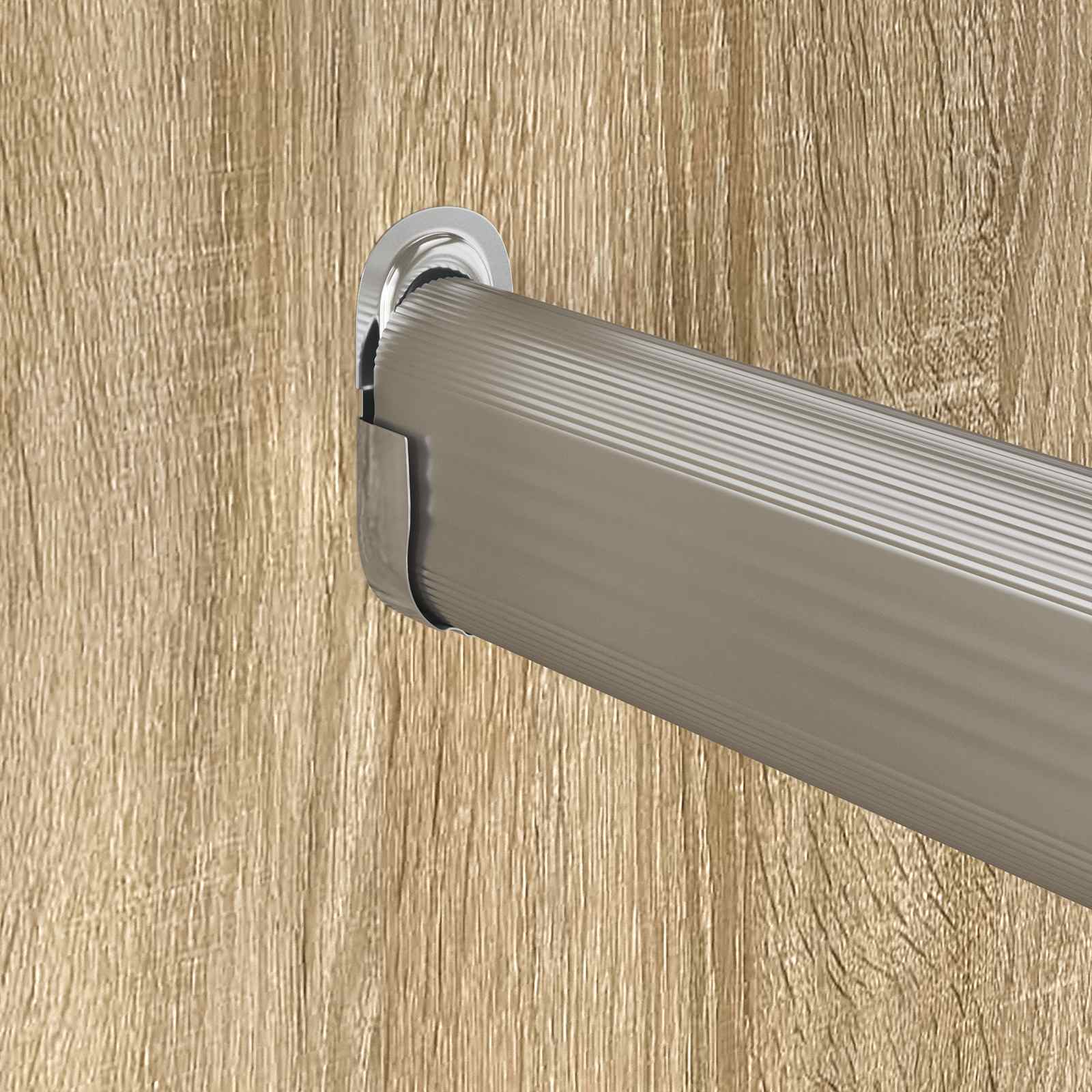 Kleiderstangenhalter 2 Pcs Weißes Zink 40 X 18 X 10 Mm Eisen