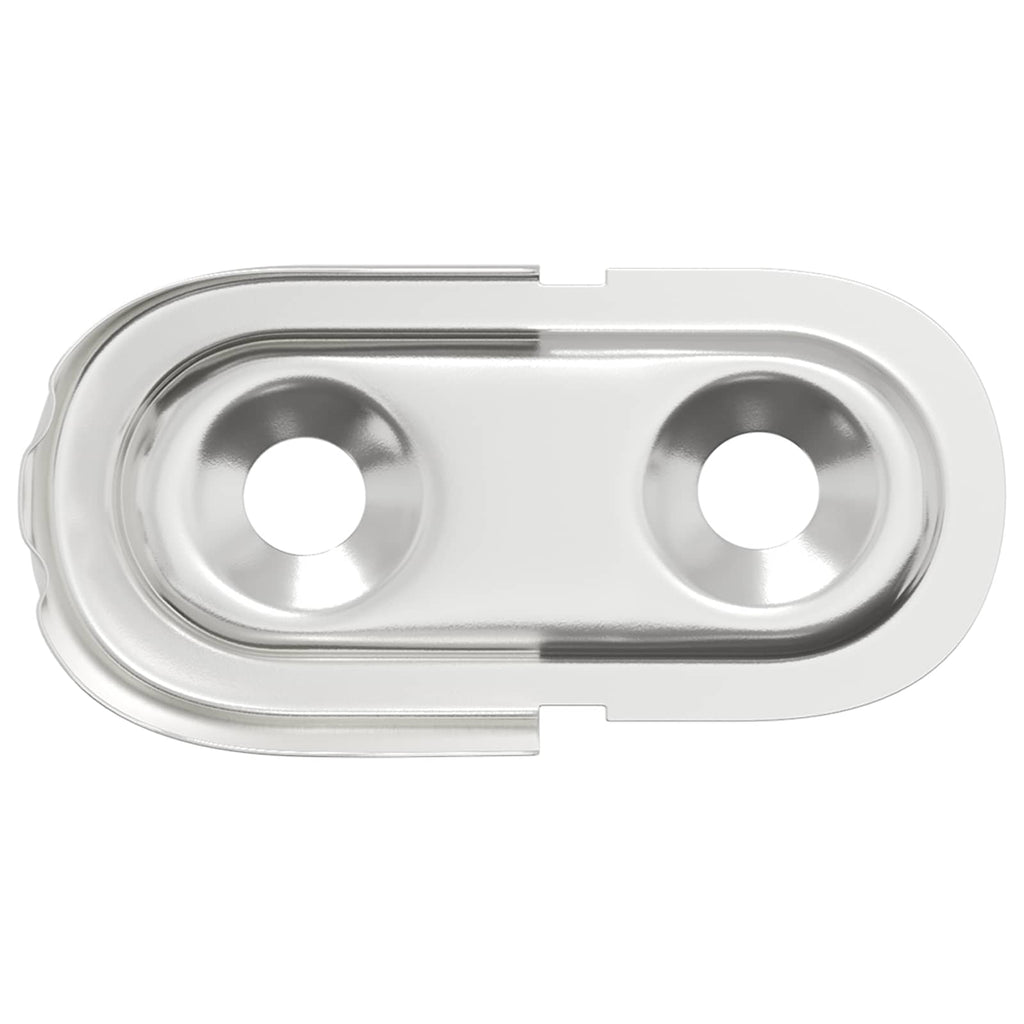Kleiderstangenhalter 2 Pcs Weißes Zink 40 X 18 X 10 Mm Eisen