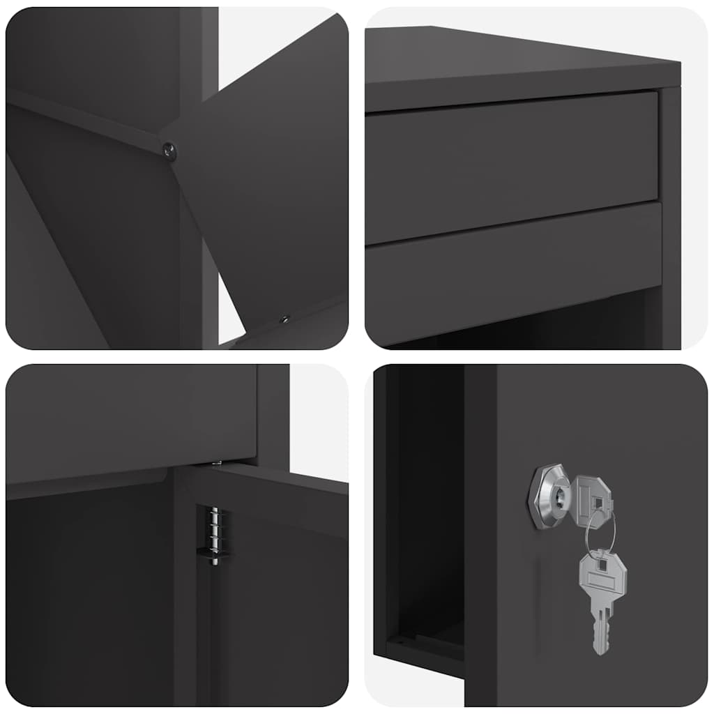 Paketdrop-Box Mit Speicher 41 X 38 X 103 Cm Stahl