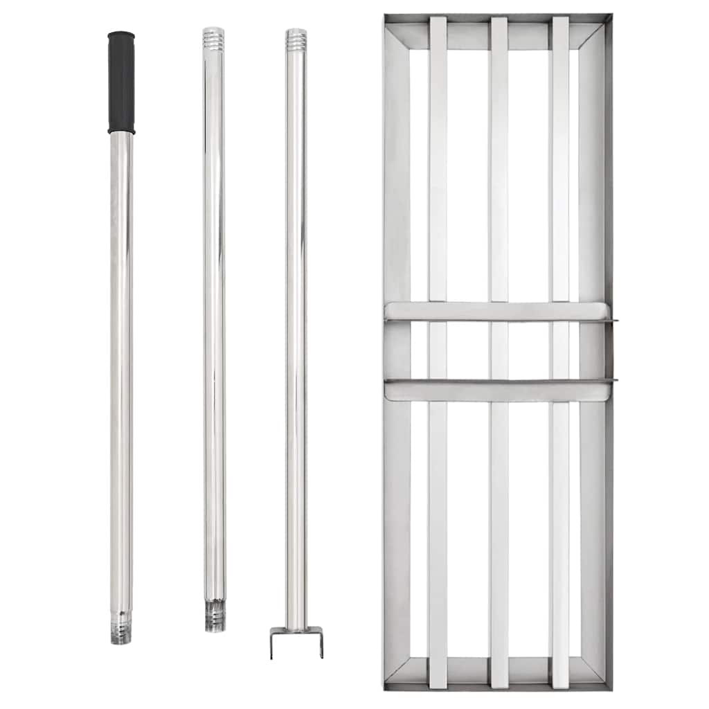 Gartenrechen Silber 75 X 25 X 200 Cm