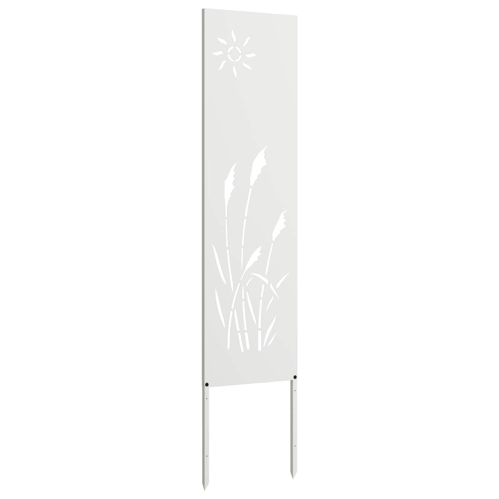 Garten Sichtschutz-Leinwand Weiß