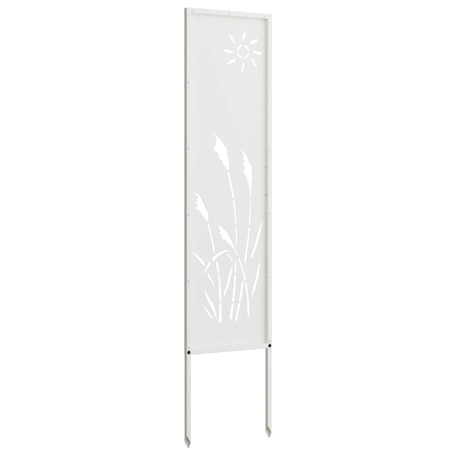 Garten Sichtschutz-Leinwand Weiß