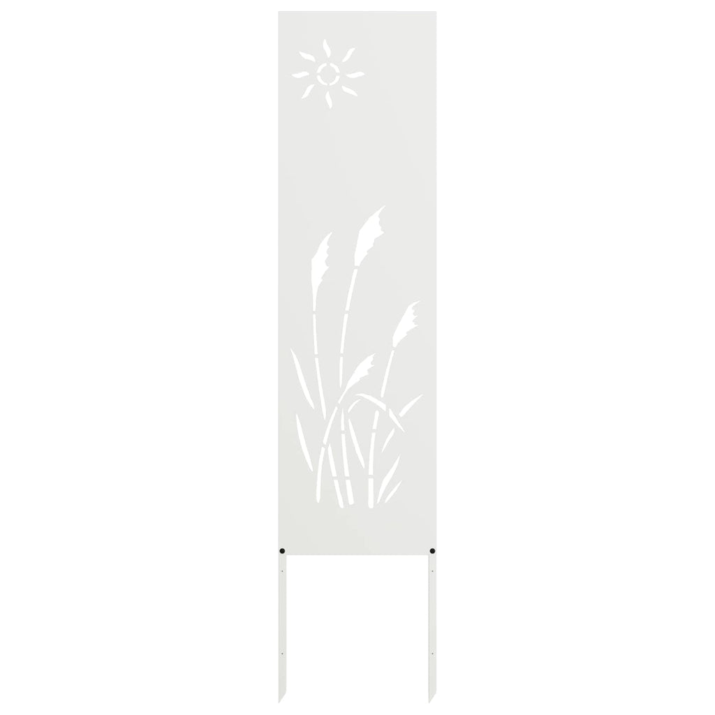 Garten Sichtschutz-Leinwand Weiß