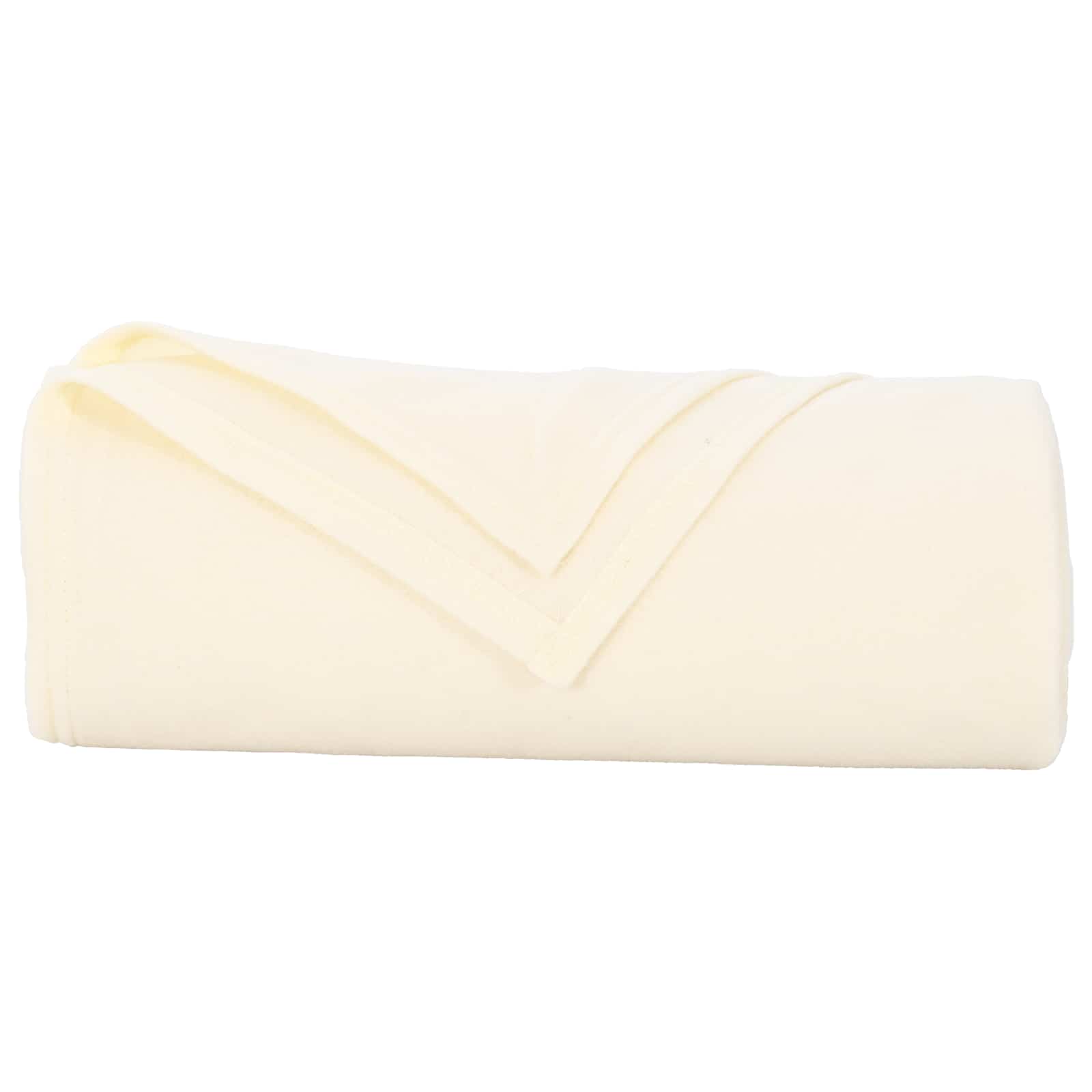 Überwurfdecke 170 X 130 Cm Fleece Creme