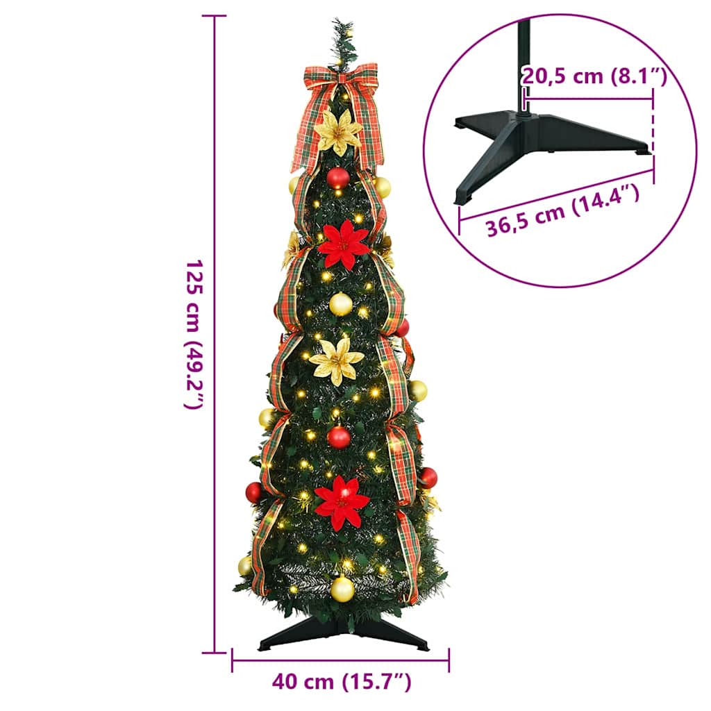 Künstlicher Weihnachtsbaum Mit 50 Leds Grün Pvc