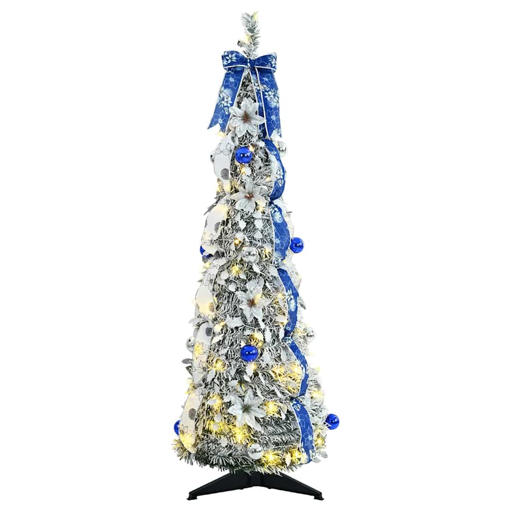 Künstlicher Weihnachtsbaum Mit 50 Leds Weiß 120 Cm Pvc