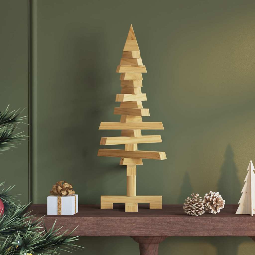 Holz Weihnachtsbaum Mit Ständer Braun Massivholz Kiefer