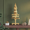 Holz Weihnachtsbaum Mit Ständer Braun Massivholz Kiefer