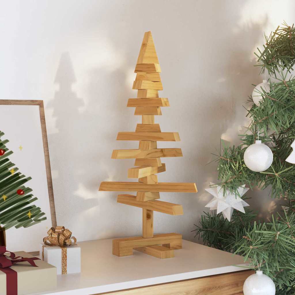 Holz Weihnachtsbaum Mit Ständer Braun Massivholz Kiefer