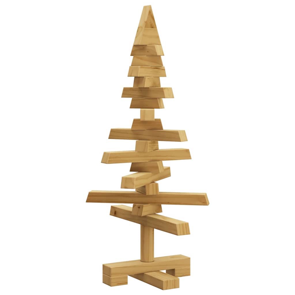 Holz Weihnachtsbaum Mit Ständer Braun Massivholz Kiefer