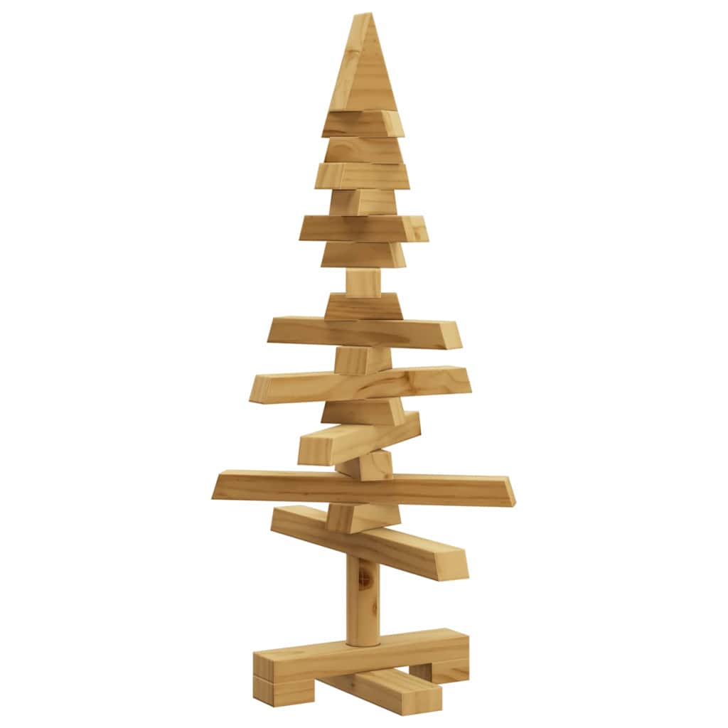 Holz Weihnachtsbaum Mit Ständer Braun Massivholz Kiefer