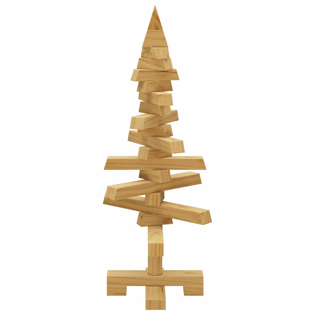 Holz Weihnachtsbaum Mit Ständer Braun Massivholz Kiefer