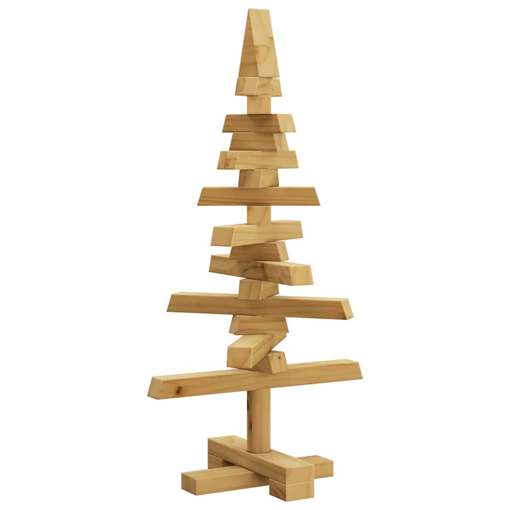 Holz Weihnachtsbaum Mit Ständer Braun Massivholz Kiefer