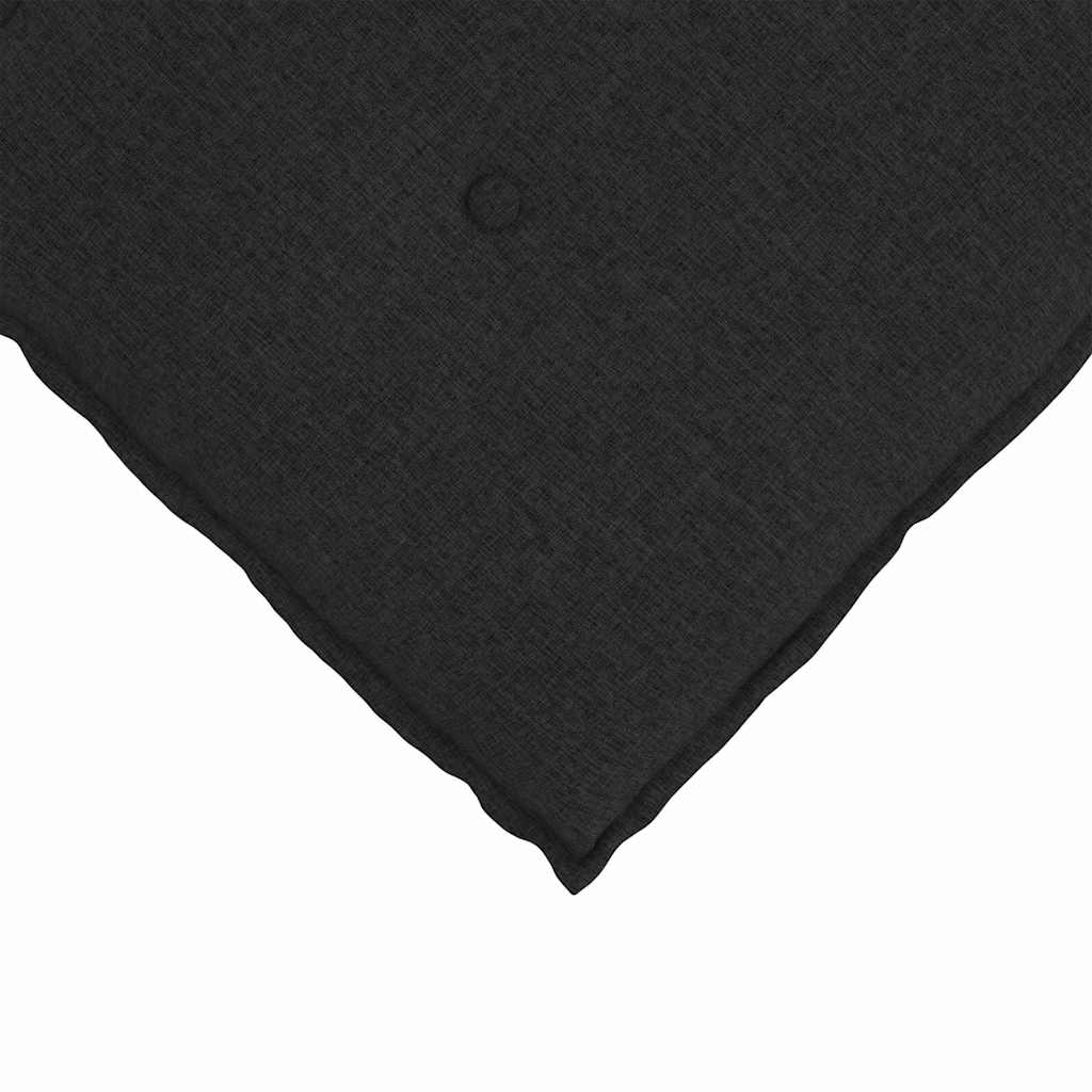 Rücken Kissen Stoff Schwarz