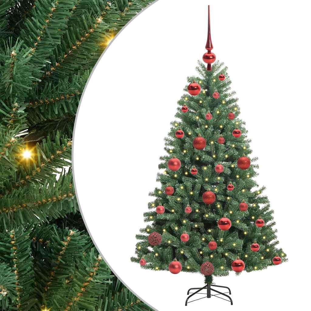 Künstlicher Klappbarer Weihnachtsbaum Mit 150 Leds