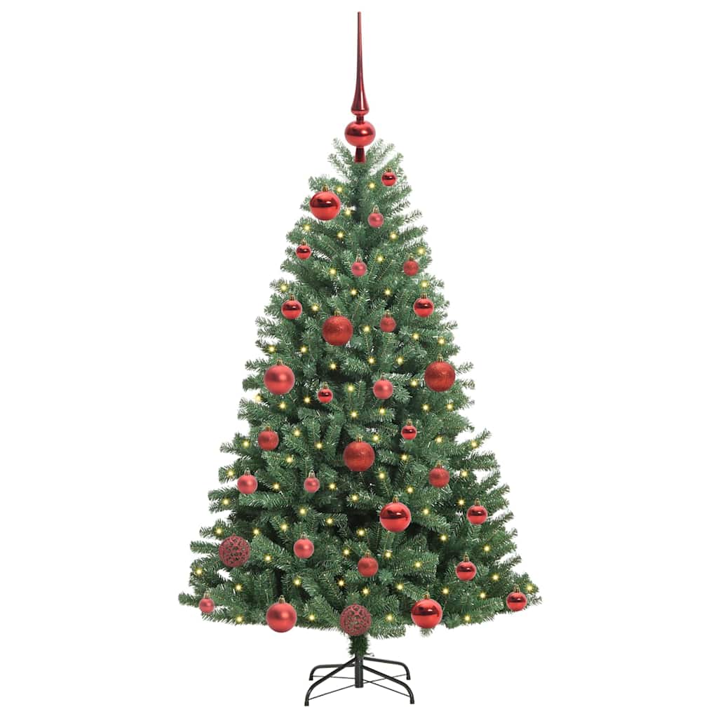 Künstlicher Klappbarer Weihnachtsbaum Mit 150 Leds