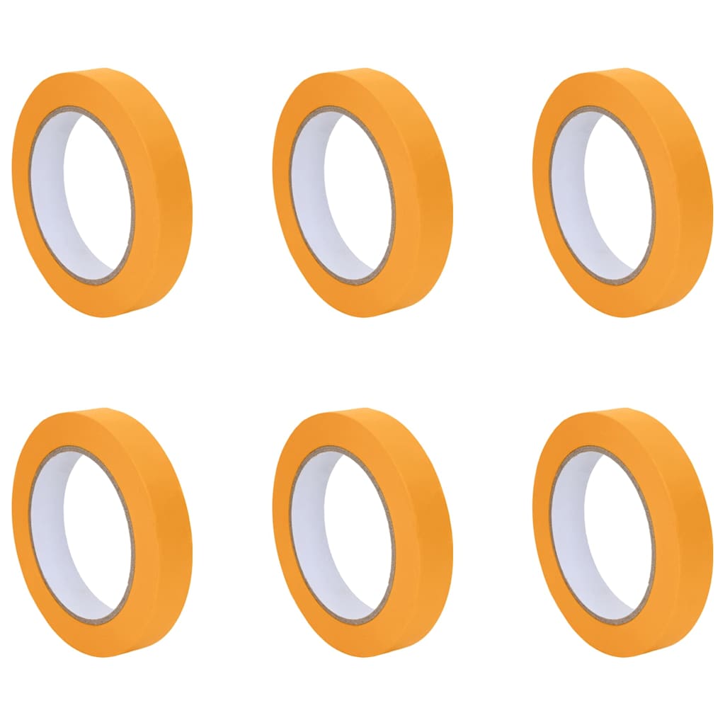 Malerklebebänder 6 Pcs Gelb 19Mm X 50M Papier