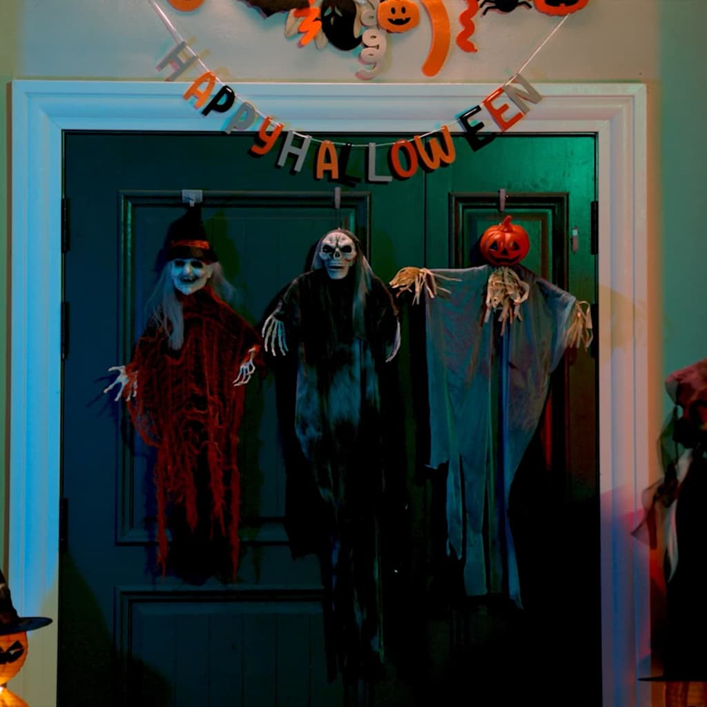Hängender Halloween Geist 3 Pcs Schwarz 66 X 110 Cm Polyester