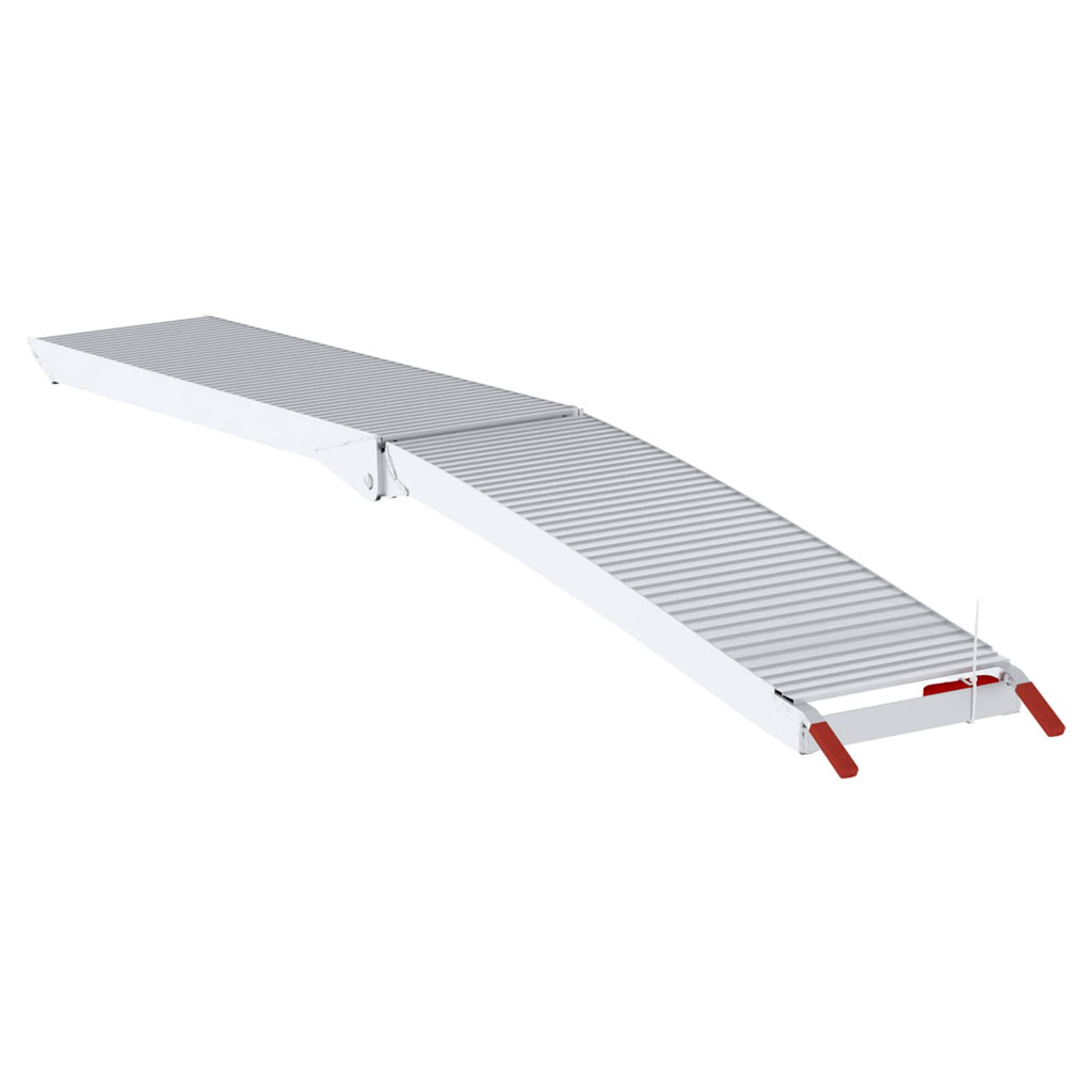 Motorradrampe 680 Kg 2 Pcs Silber 205 X 28 X 5 Cm Aluminium Grün
