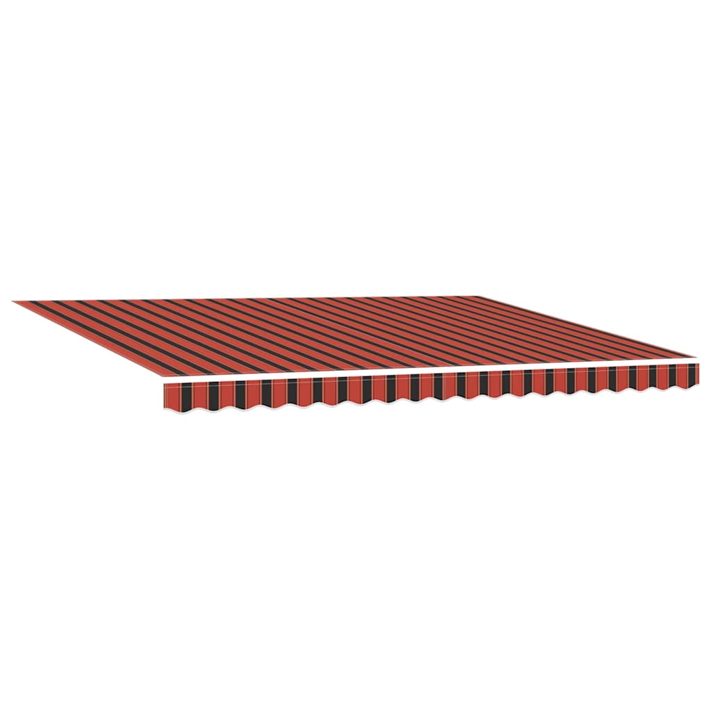 Einziehbare Markise Orange Und Braun 450 X 300 Cm