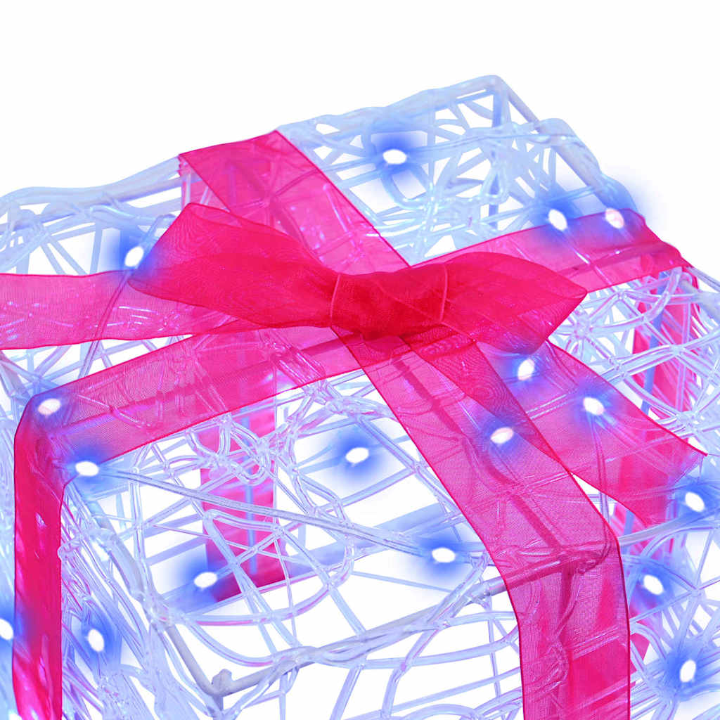 Geschenkbox Mit 60 Leds 3 Pcs 20 X 20 X 20 Cm Acryl