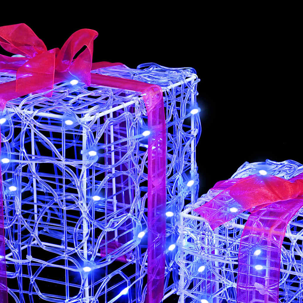 Geschenkbox Mit 60 Leds 3 Pcs 20 X 20 X 20 Cm Acryl