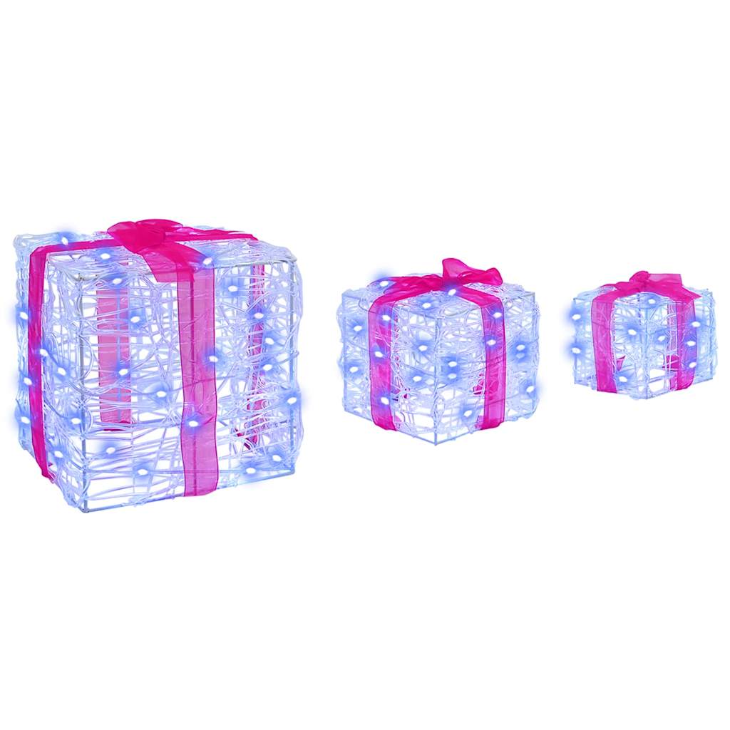 Geschenkbox Mit 60 Leds 3 Pcs 20 X 20 X 20 Cm Acryl