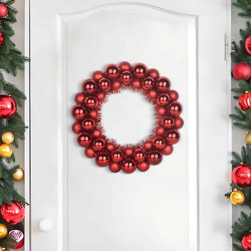 Weihnachtsballkränze 2 Pcs 33 X 33 X 7 Cm Polystyrol