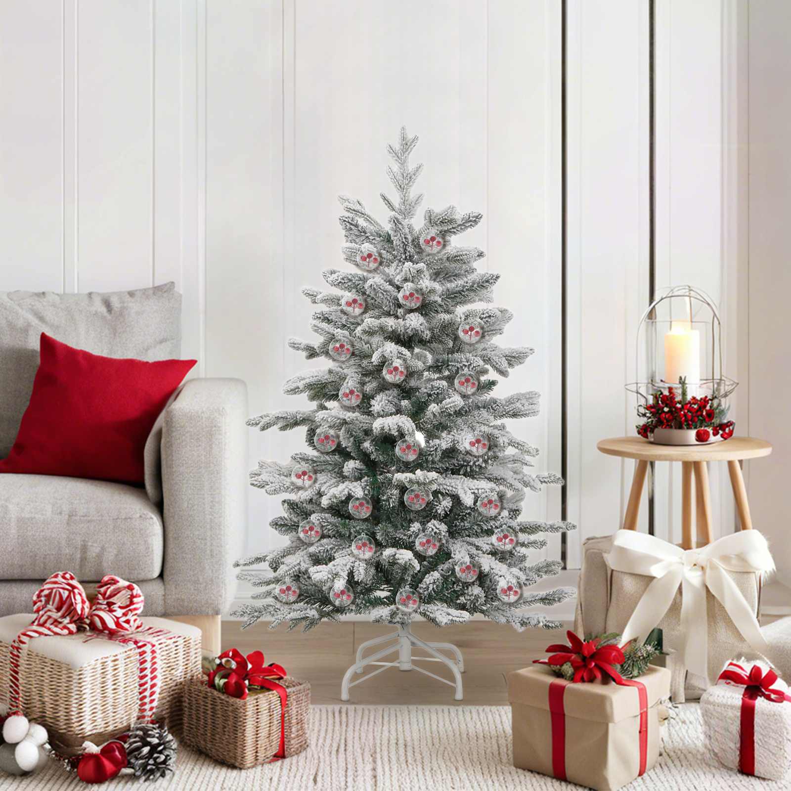 Weihnachtskugel-Set 50 Pcs Transparent Kunststoff