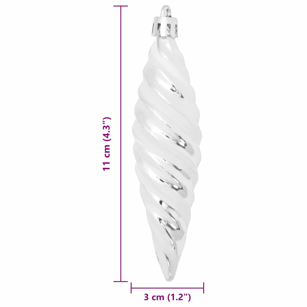 Christmas Spiral Shape Ball 40 Pcs Kunststoff