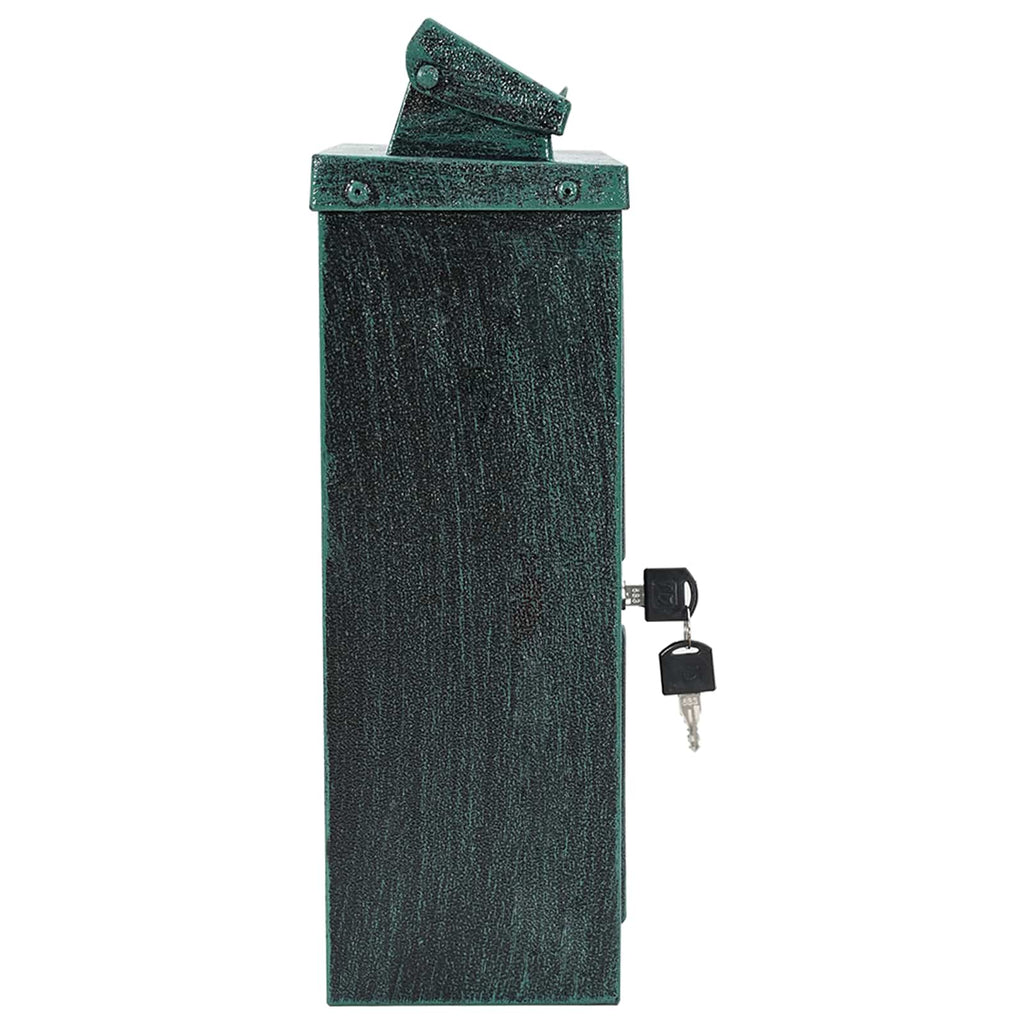 Wandmontierter Briefkasten 29 X 13 X 41 Cm Gussaluminium