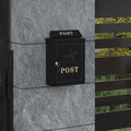 Wandmontierter Briefkasten 29 X 13 X 41 Cm Gussaluminium