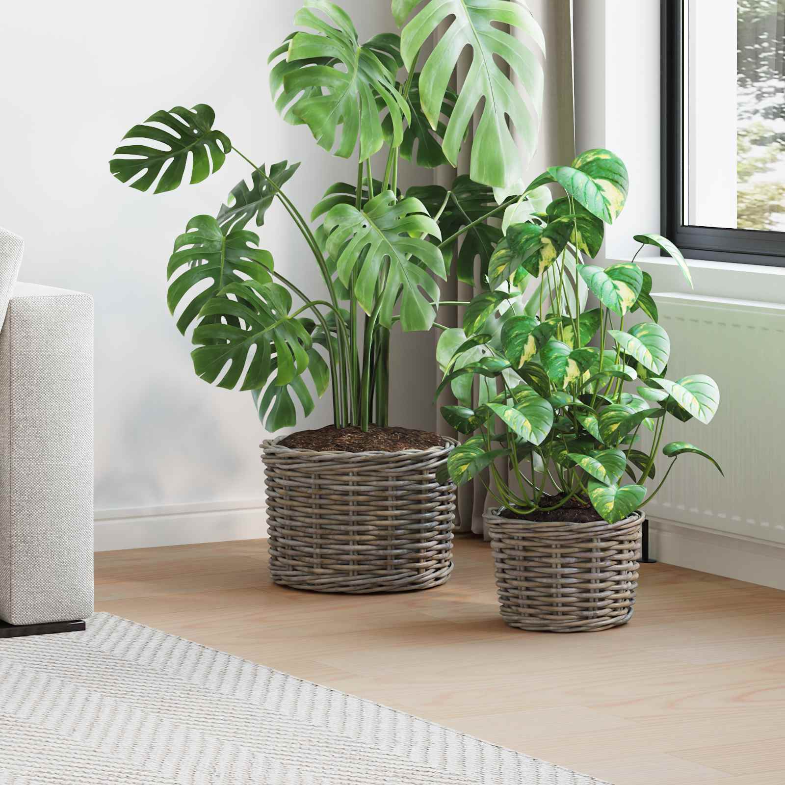 Blumentopf Korb Mit Speicher 2 Pcs