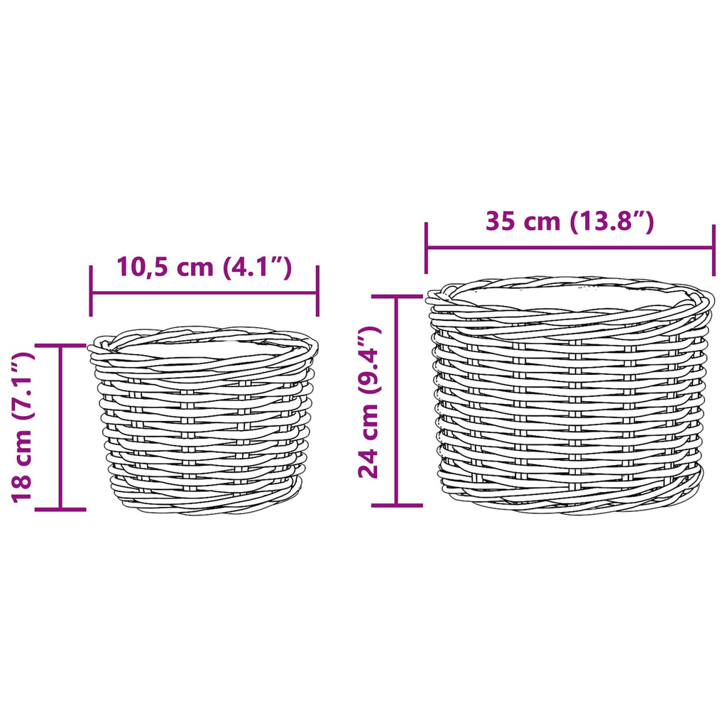 Blumentopf Korb Mit Speicher 2 Pcs
