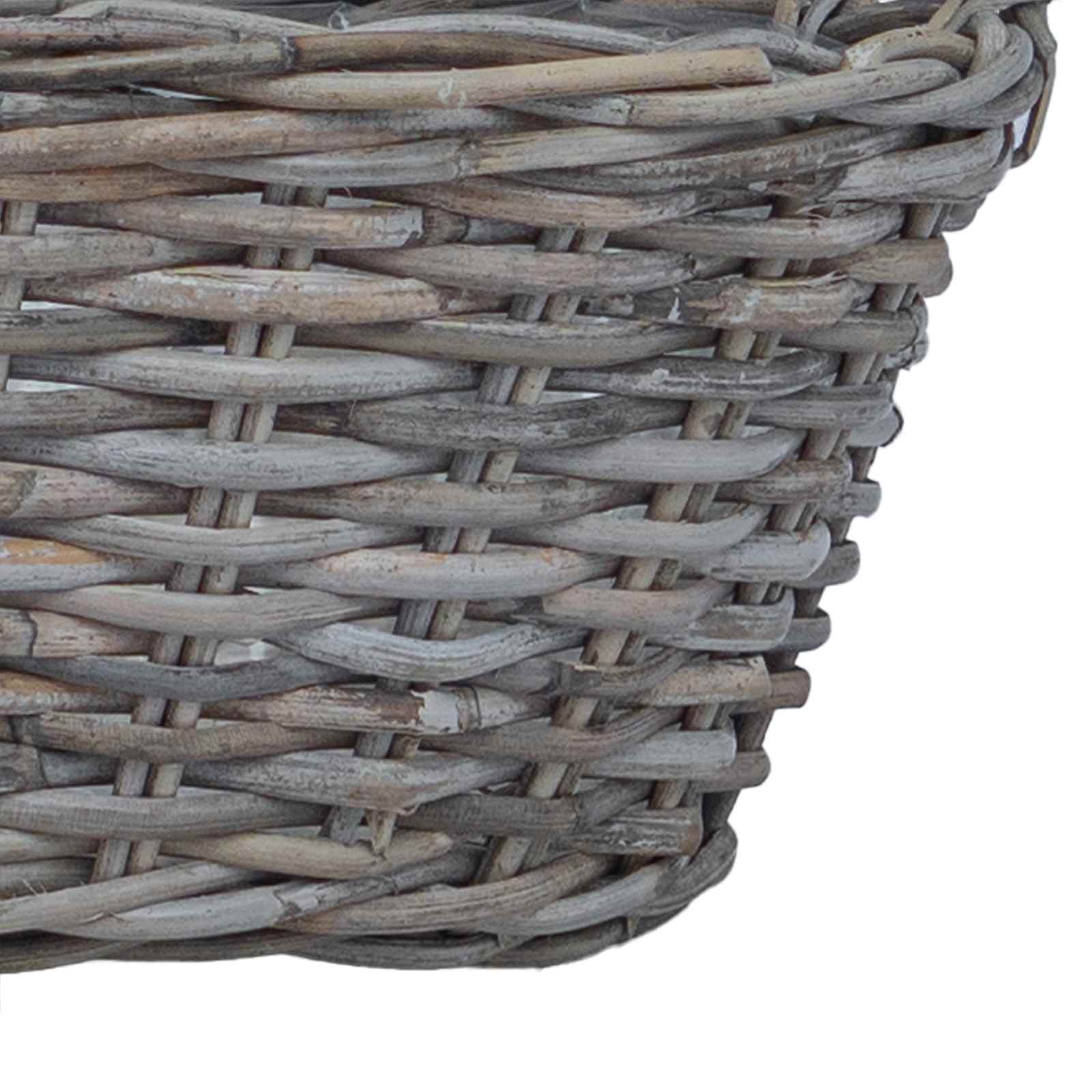Blumentopfkorb Mit Speicher 2 Pcs Lacak Rattan