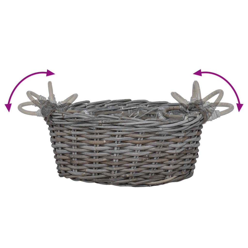 Blumentopfkorb Mit Speicher 2 Pcs Lacak Rattan