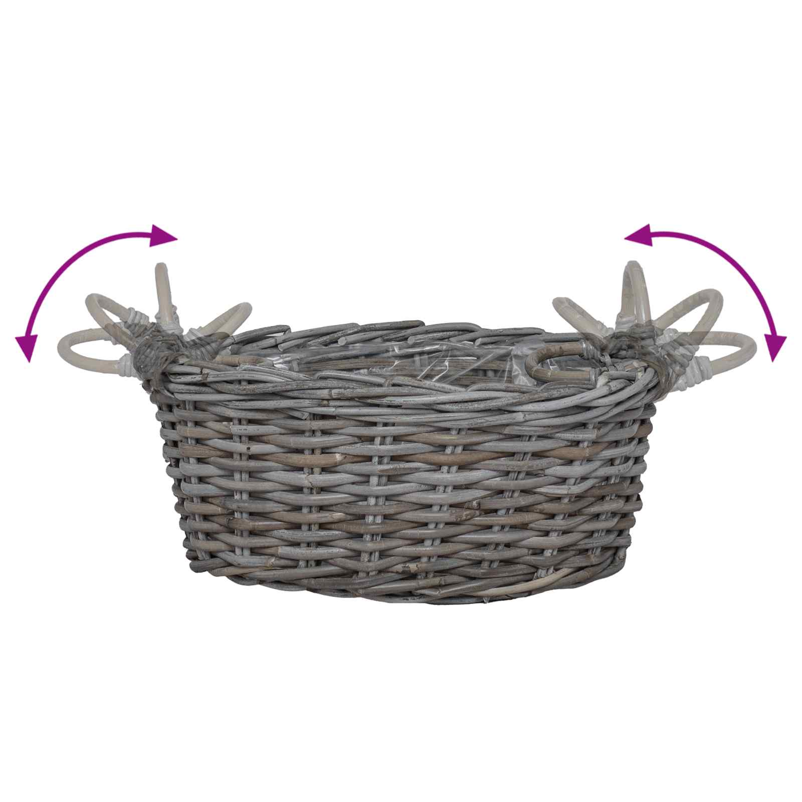 Blumentopfkorb Mit Speicher 2 Pcs Lacak Rattan