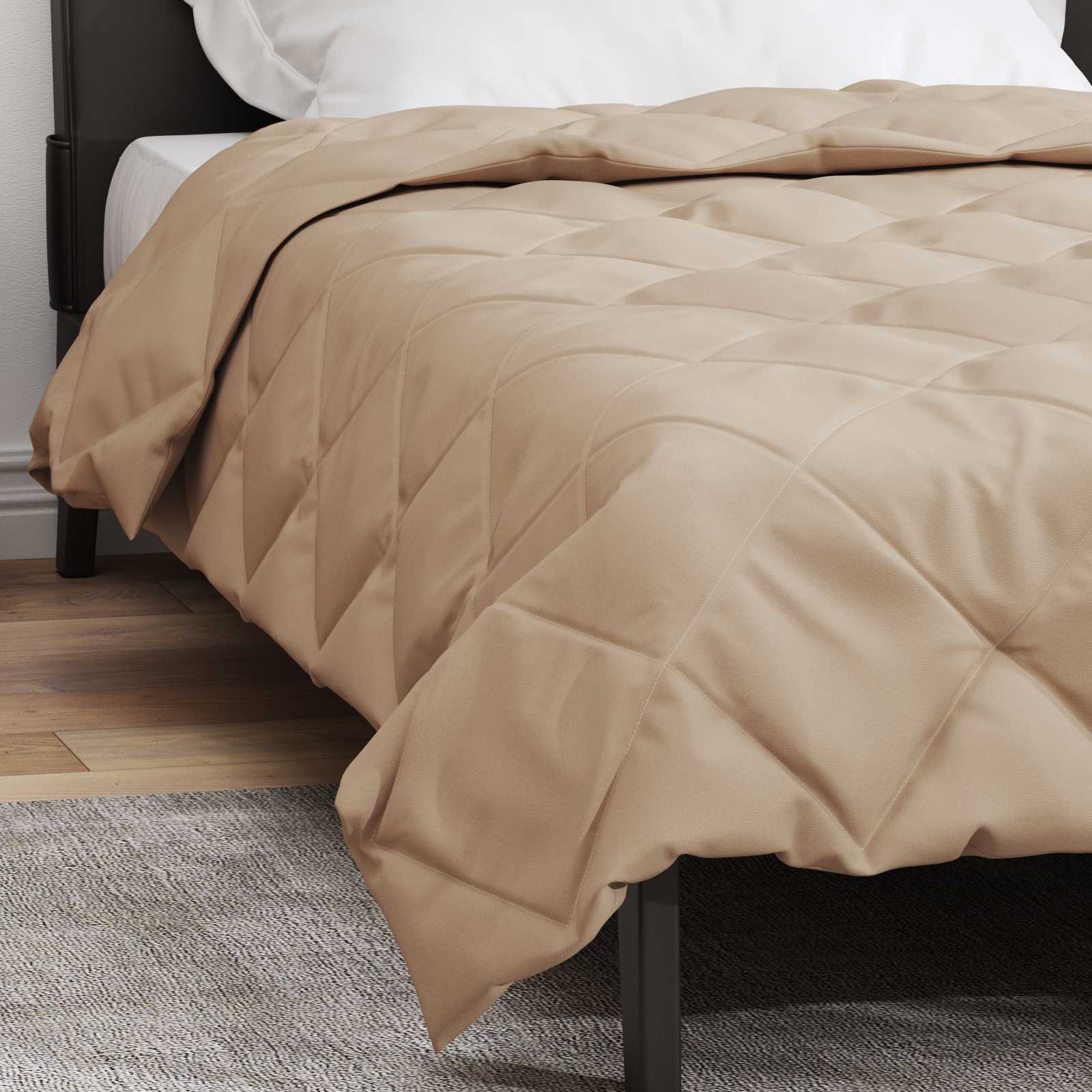 Sommerdecke 200 X 135 Cm Microfiber Taupe