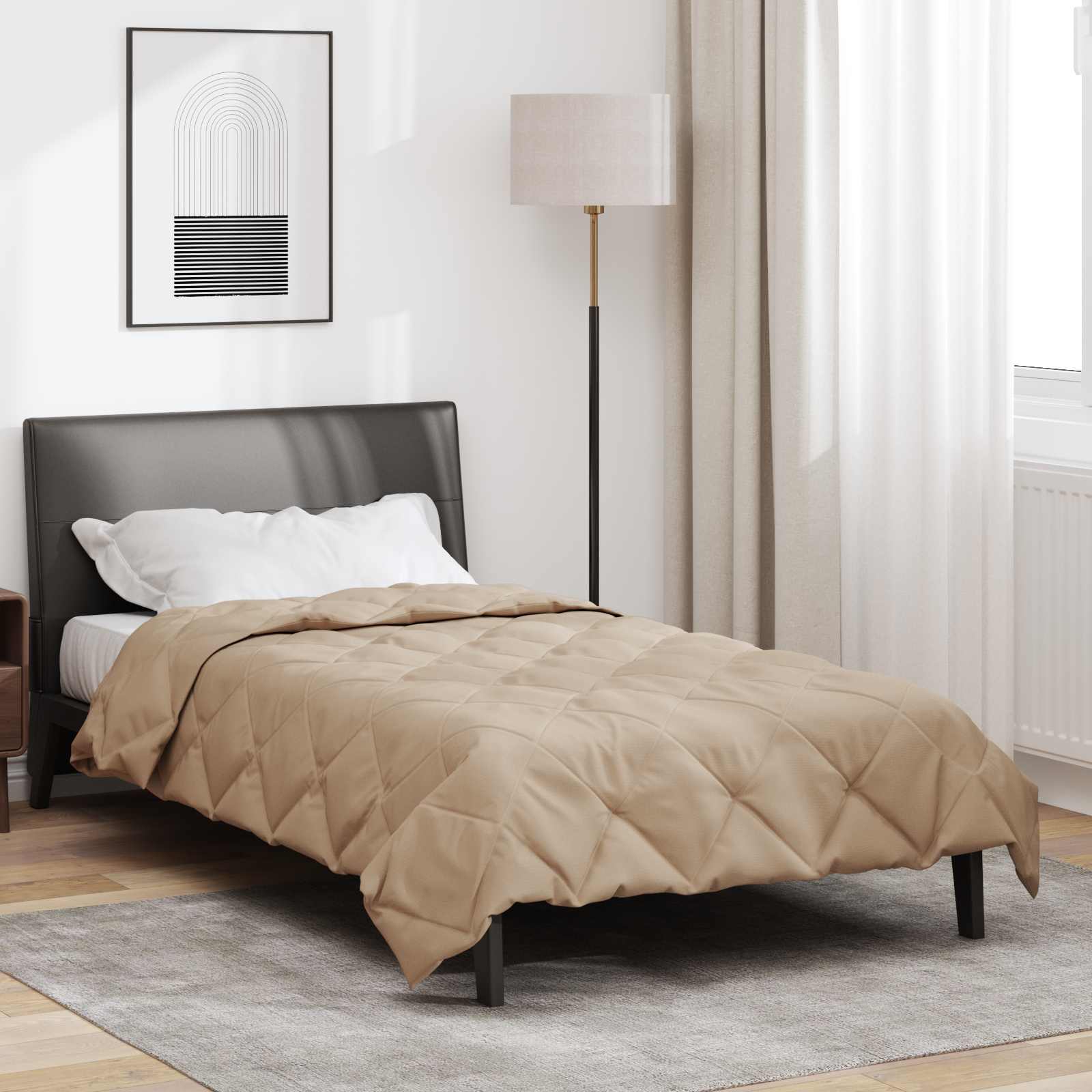 Sommerdecke 200 X 135 Cm Microfiber Taupe