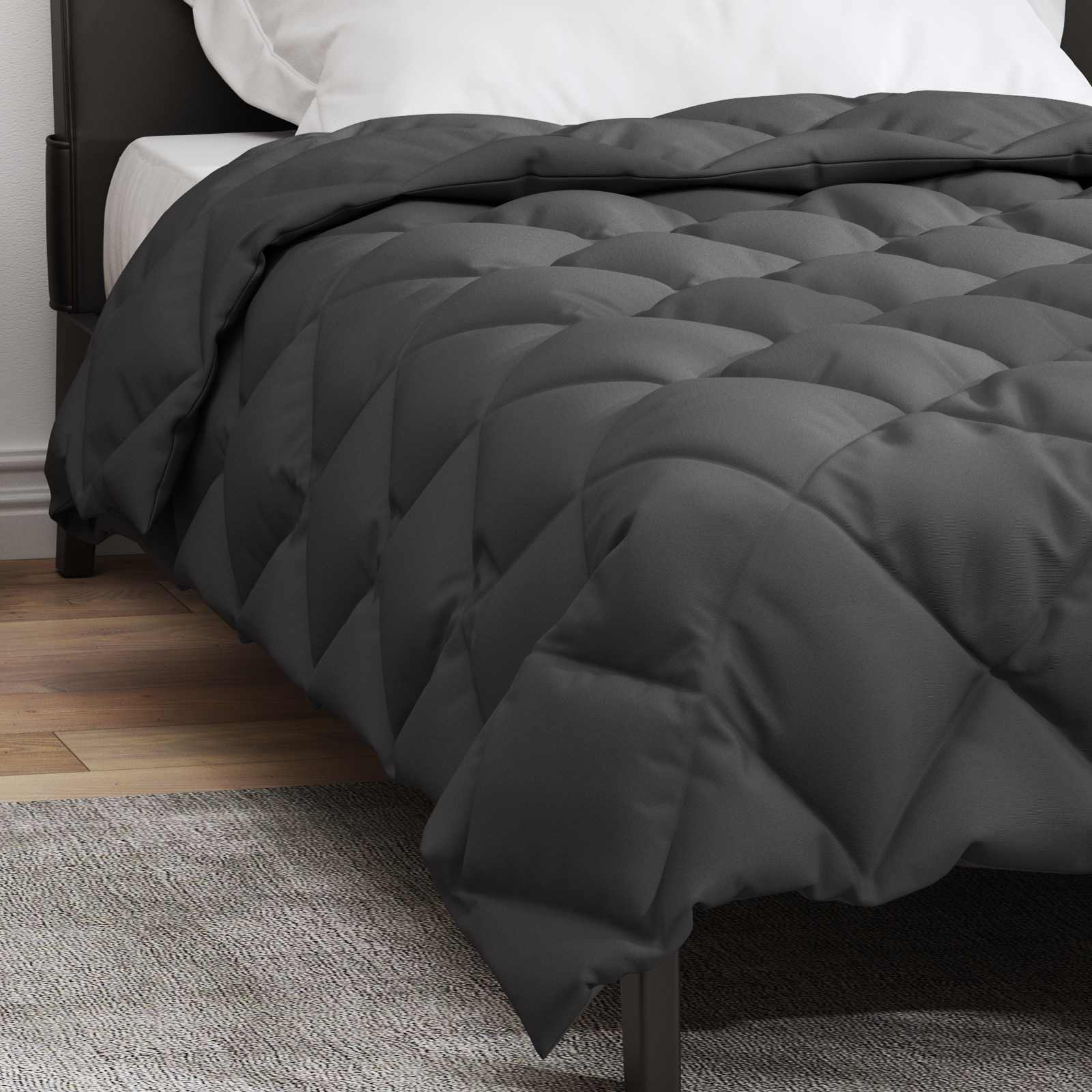 Winterbettdecke Microfiber Anthrazit