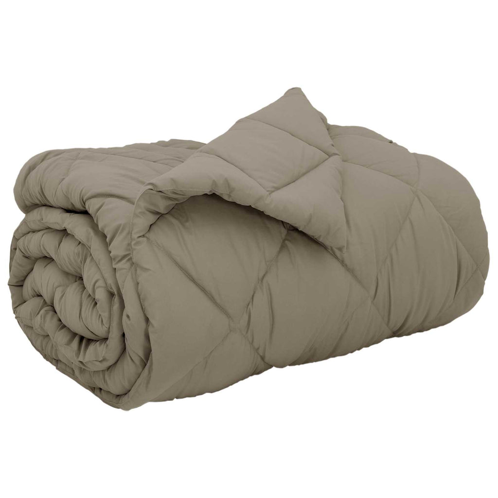 Winterbettdecke Microfiber Hellgrau