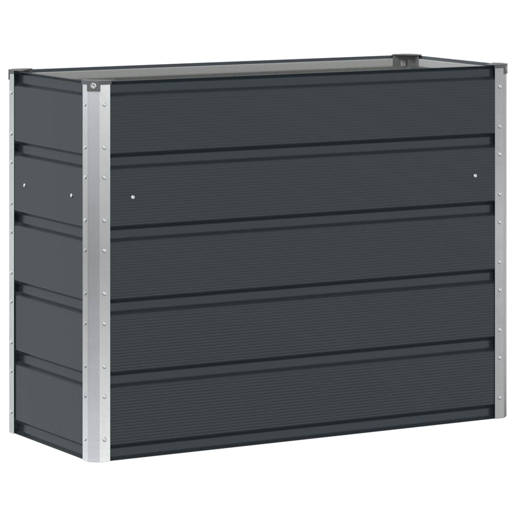 Pflanzkübel Anthrazit 100 X 40 X 75 Cm Stahl